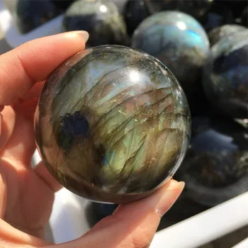 pietre naturale și minerale labradorit sfera de cuarț, cristale, pietre pretioase mingea noroc decoracion hogar moderno